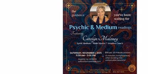 Psychic and Mediumship Readings W\/ Carolyn