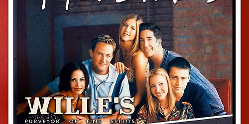 Friends themed trivia at Willie's Tin Shop Distillery with Mind-1-1