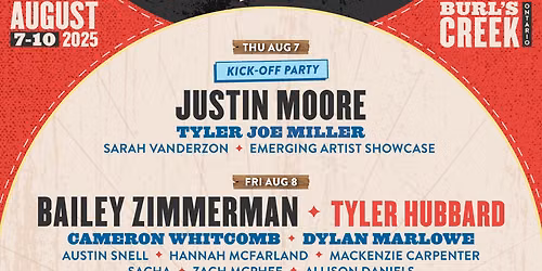 2026 Boots and Hearts Music Festival - Saturday at Burls Creek Event Grounds
