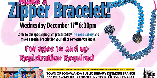 Make a Zipper Bracelet! Presented by The Bead Gallery