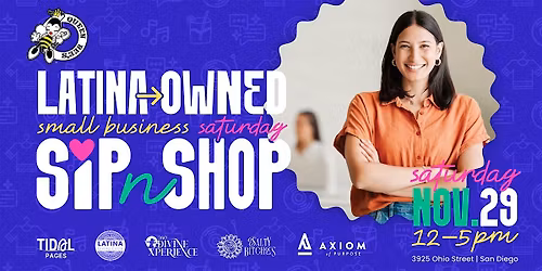 VENDOR REGISTRATION - Latina-Owned Small Business Saturday Sip 'n'  Shop