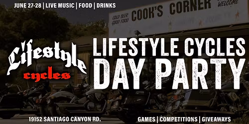 Lifestyle Cycles Day Party at Cook's Corner