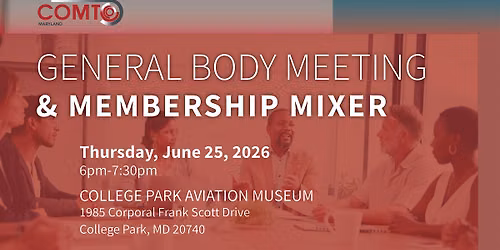 COMTO MD General Body Meeting