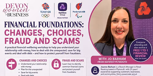 DWIB Workshop \u2013 Financial Foundations: Changes, Choices, Fraud and Scams