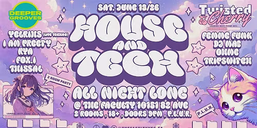 Twisted Cherry x Deeper Grooves - 2 Room Experience (June 13)