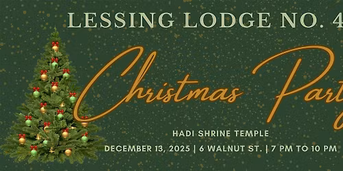 Lessing Lodge No. 464 Christmas Dinner Party