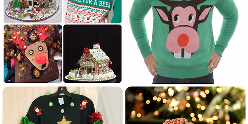 UGLY SWEATER & GINGERBREAD HOUSE DECORATING CONTEST