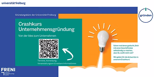 Crashkurs Unternehmensgr\u00fcndung im Oktober