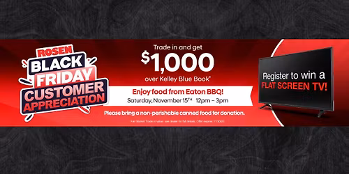 Rosen Hyundai Greenfield Black Friday Customer Appreciation Event