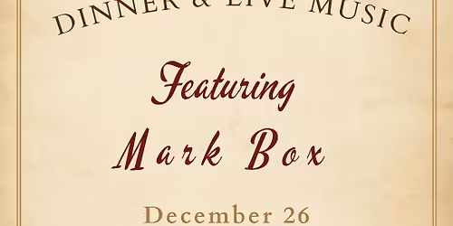 Live Music by Mark Box