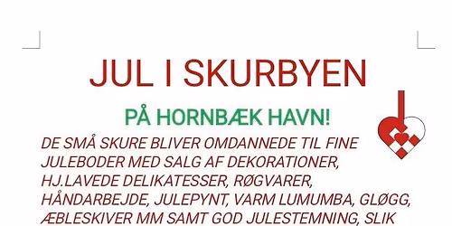 Jul i Skurbyen på Hornbæk Havn🎄