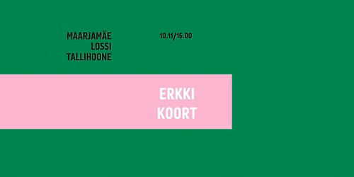 Lugemisklubi kohtumine: Erkki Koort