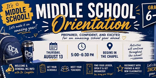 \ud83c\udf93 Middle School Orientation