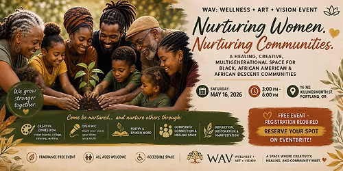 Nurturing Women. Nurturing Communities.A  Fragrance-Free Event