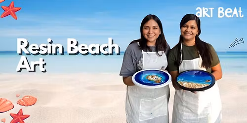 Resin beach art