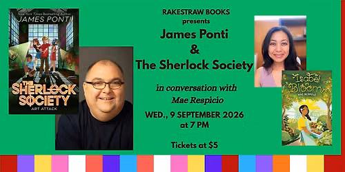 Rakestraw Books presents James Ponti with Mae Respicio
