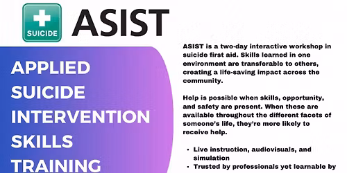 Suicide Prevention ASIST Training (FREE)