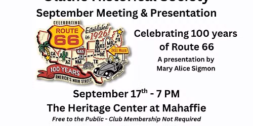 Olathe Historical Society Meeting & Presentation