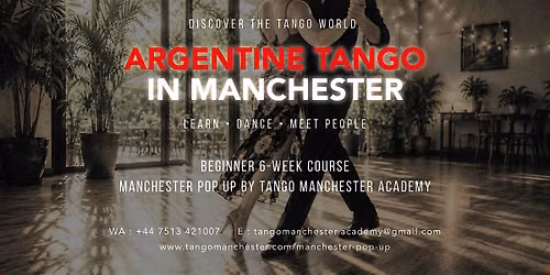Argentine Tango in Manchester (6 weeks Beginner Course)