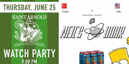 Team USA v Turkey World Cup Watch Party at Neil's