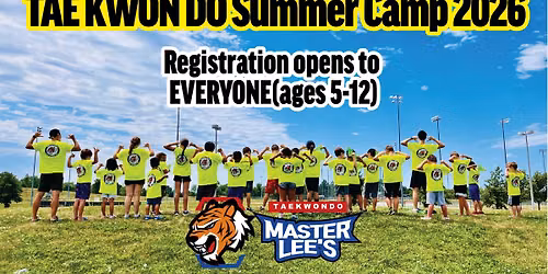 2026 Taekwondo Summer Camp
