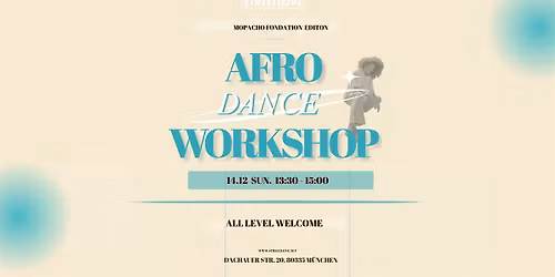 Afro Dance Workshop@Streetlove Dance Academy