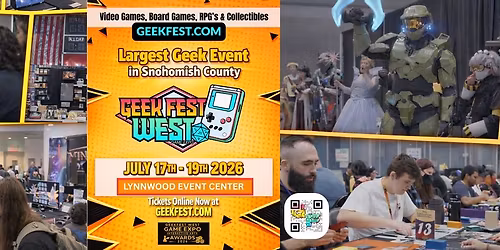 GeekFest West - Game Expo | 2026 at the Lynnwood Event Center - Play, Connect, Geek Out!