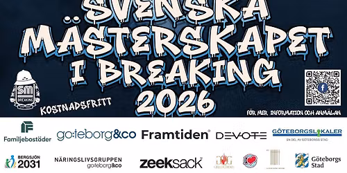 Svenska M\u00e4sterskapet i Breaking 2026 i G\u00f6teborg