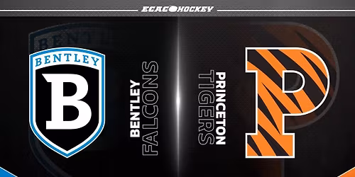 Princeton Tigers at Bentley Falcons Mens Hockey at Bentley Arena