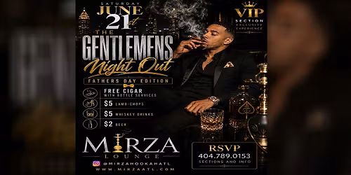 FREE FATHERS DAY EVENT -  GENTLEMEN NIGHT OUT