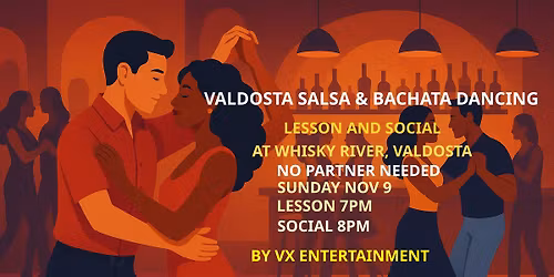 Latin Dance Night Social w\/ Intro Lesson @ Whiskey River (Salsa,Bachata,Merengue) No Partner Needed