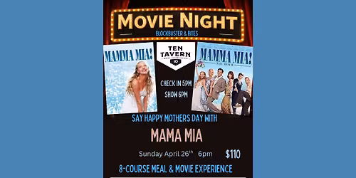 Blockbuster & Bites : Mama Mia