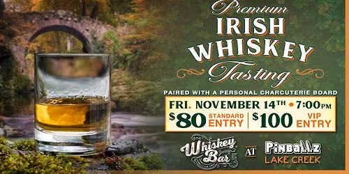 Premium Irish Whiskey Tasting