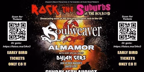 ROCK THE SUBURBS - Soulweaver + Almamor + Dylan Gers