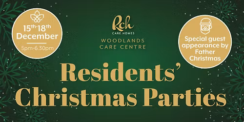 Woodlands Care Centre Residents Communities Christmas Parties