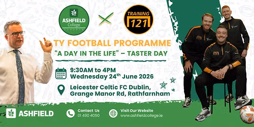 Ashfield College TY Programme - Taster Day June 2026