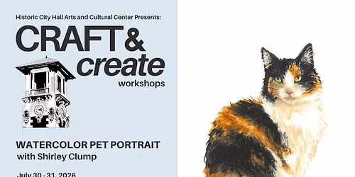 Craft & Create: Watercolor Pet Portrait with Shirley Clump