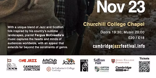 SOLD OUT - Cambridge Jazz Festival 2025: Fergus McCreadie