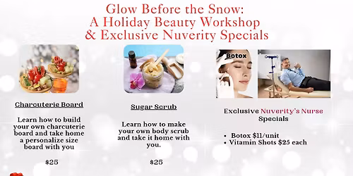 Holiday Glow & Gather: Beauty, Bubbles, & Build-Your-Own Charcuterie Boards