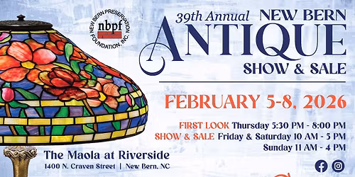 39th Annual New Bern Antique Show & Sale