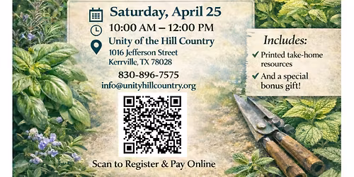 Growing & Landscaping with Herbs Workshop