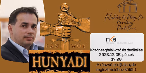 B\u00e1n M\u00f3r- \u00edr\u00f3 olvas\u00f3 tal\u00e1lkoz\u00f3 a bord\u00e1nyi Faluh\u00e1z \u00e9s K\u00f6nyvt\u00e1rban