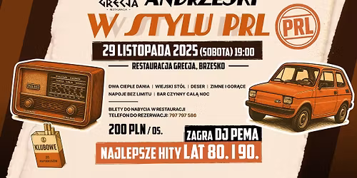Andrzejki w stylu PRL | Restauracja Grecja Brzesko