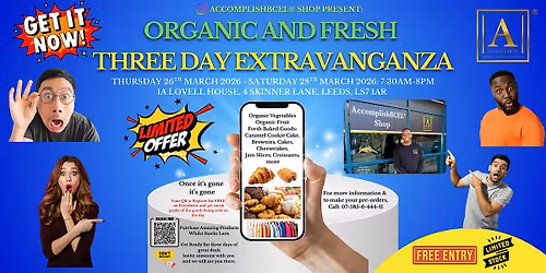 Organic and Fresh Three Day Shopping Extravaganza by AccomplishBCEL\u00ae Shop