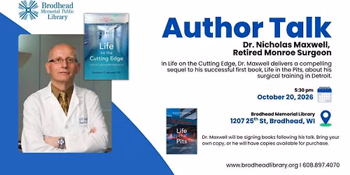Author Talk- Dr. Nicholas Maxwell