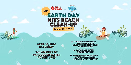 Free Kayaking - Kitsilano Beach Earth Day Clean Up