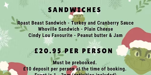 Grinch Afternoon Tea Event