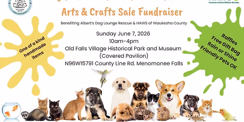 Wings, Whiskers, Tails, Hooves, & Scales Arts & Crafts Fundraiser
