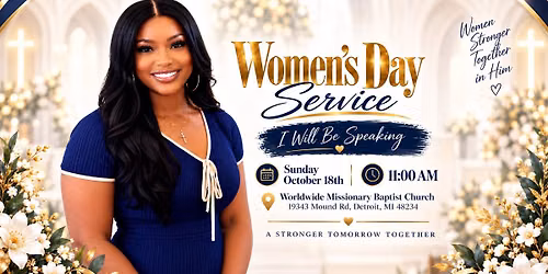 Women\u2019s Day Service | Sasha Ridgeway Speaking