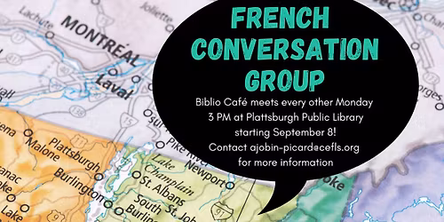 French Conversation Group: Biblio Caf\u00e9